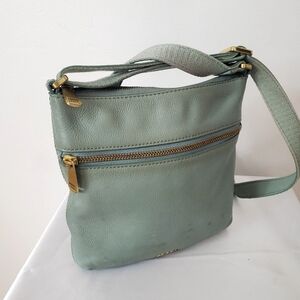 Fossil Leather Mini Crossbody Bag